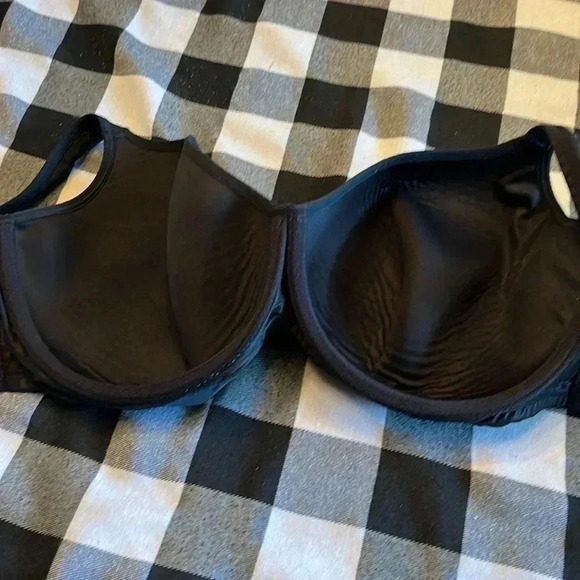 CACIQUE 46D lightly lined balconette bra black - Picture 3 of 6